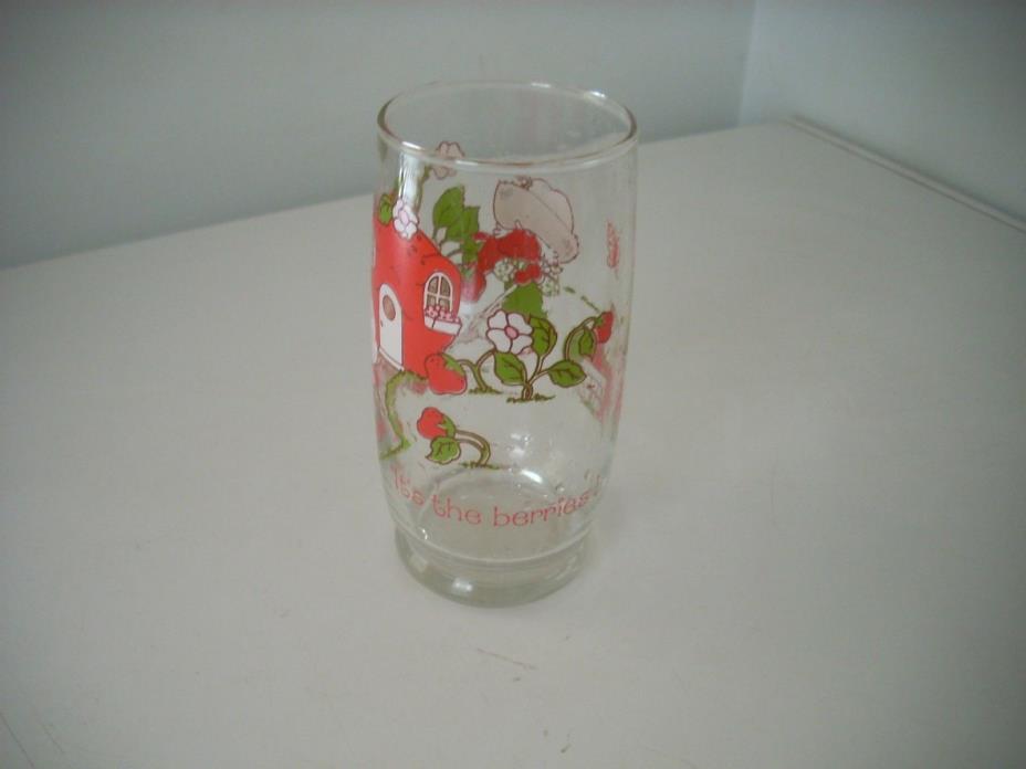American Greetings Strawberry Shortcake Glass, It's The Berries 1983