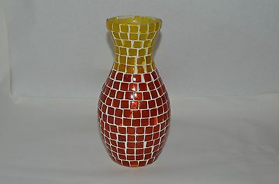 Yellow and Orange Glass Zodax Vase