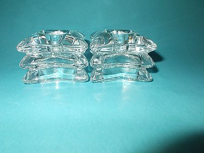 Pair of Mikasa? 3 Tier Crystal Candle Holders