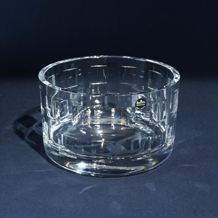 Bowl Signed Rosenthal Classic. Geometria. + Original Label & Box. Glass Sparkles