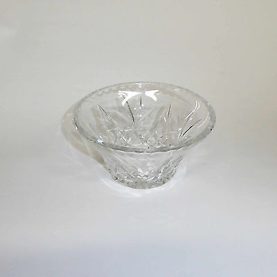 Crystal cut glass serving bowl