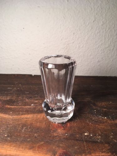 Toothpick Holder Brilliant Crystal Heavy Glass