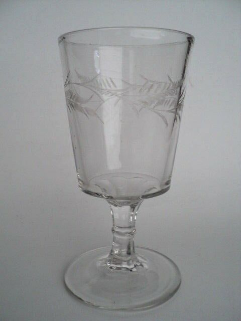 EAPG etched crystal 6 5/8