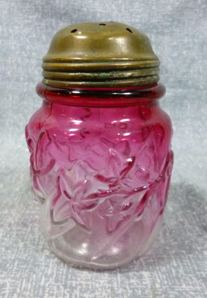 Antique Northwood Royal Ivy Rubina Sugar Shaker Muffineer