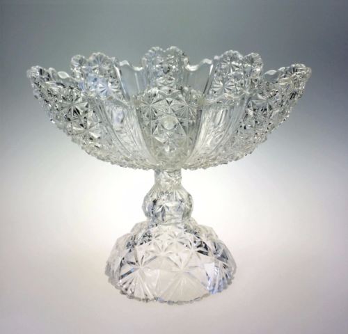 Antique EAPG Hobbs Brockunier 101 Daisy Button Large Open Compote
