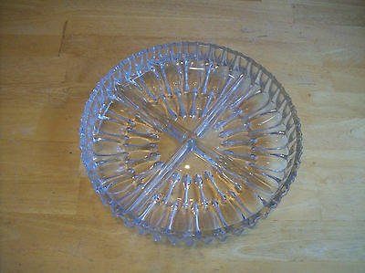 Vintage Clear Glass 4 Part Divided Dish Relish Candy Nut Mint