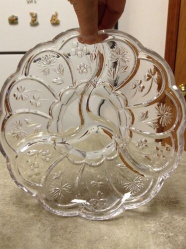 Flowered Clear Glass 9