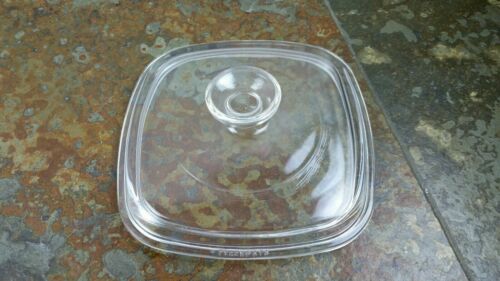 Pyrex A-7-C A7C Square Tempered Clear Glass Lid For Corning Casserole