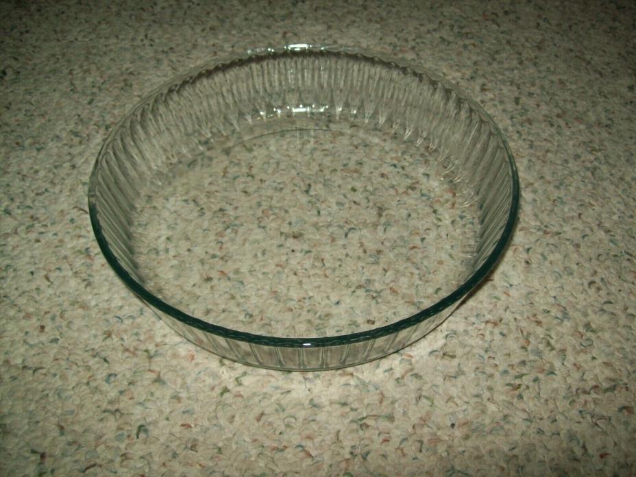 Pyrex Quiche Flan Blue tintGlass Dish 26 cm 10 1/4