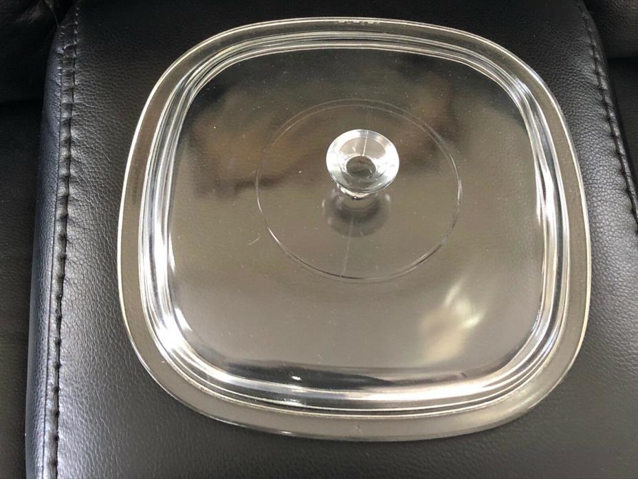 Pyrex P-9-C-1 Square Clear Glass Lid for Corning Ware 8