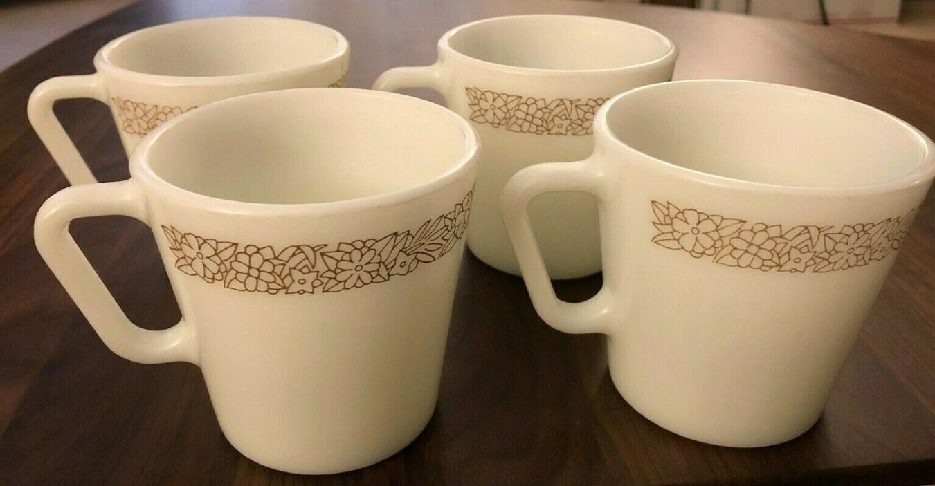 Vintage Pyrex Coffee Cups Mugs (4)