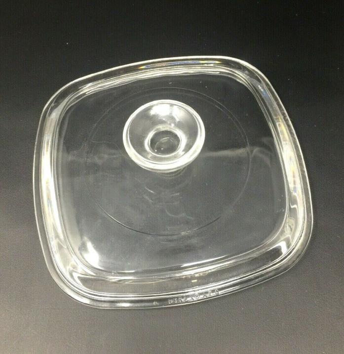 PYREX A7C Clear Glass Lid for Corning Ware 7 x 7 Inch Casserole Dish A-7-C