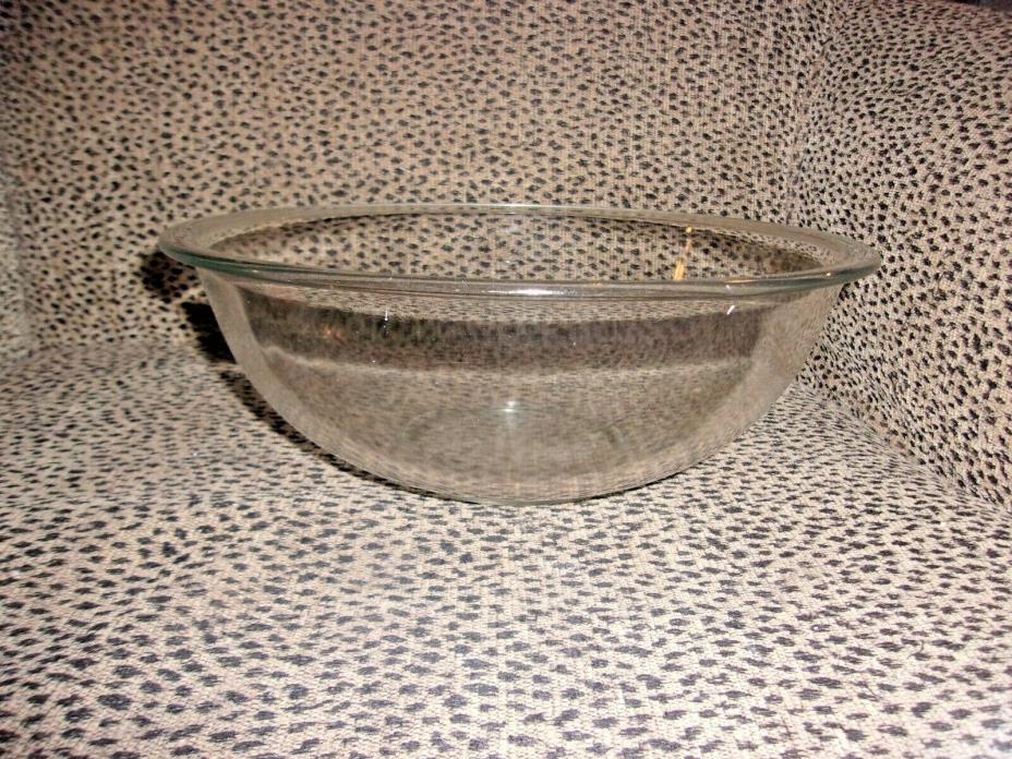 VINTAGE PYREX 4L CLEAR MIXING BOWL 4 QT. 11 1/4