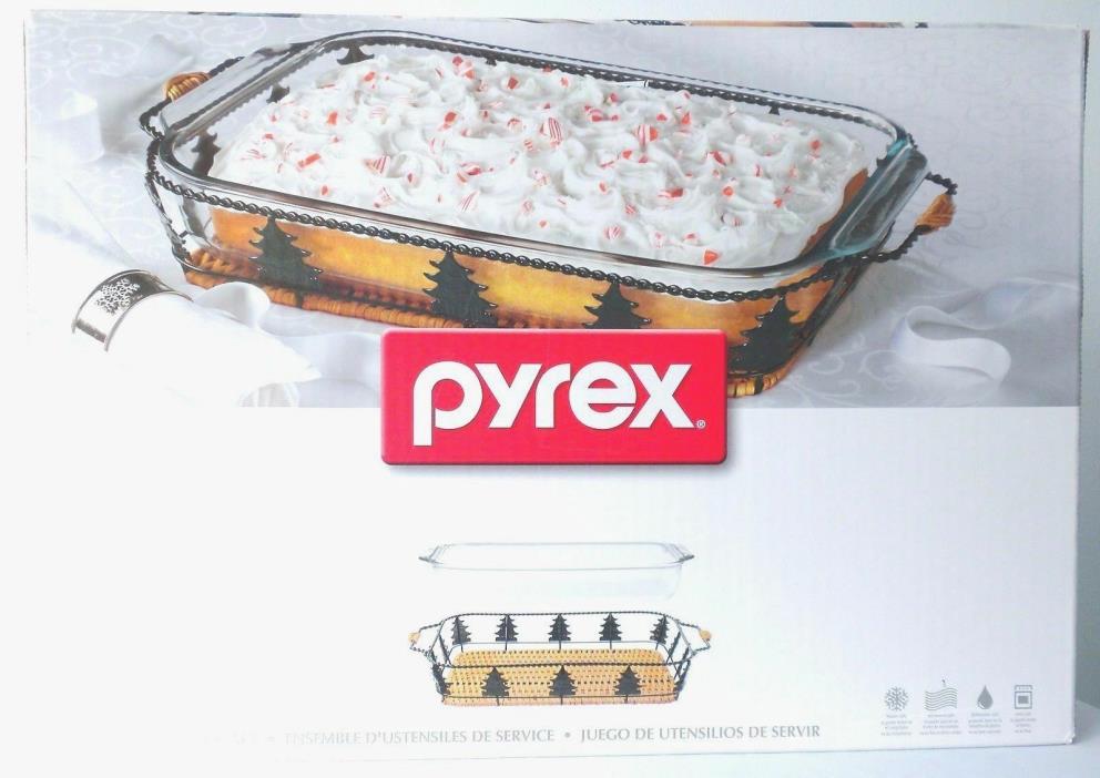 Pyrex Limited Edition 2-pc Christmas Serveware Set, 9 x 13 Baking Dish plus Wick