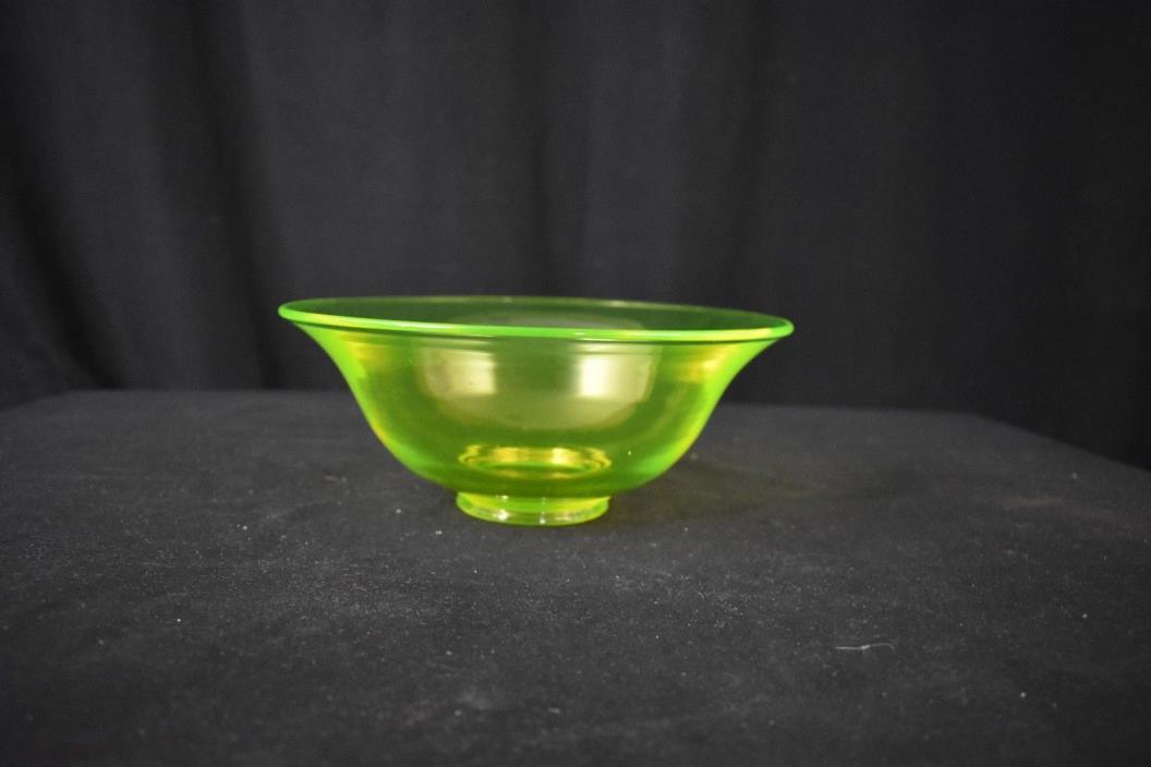 Vintage Vaseline Glass Bowl