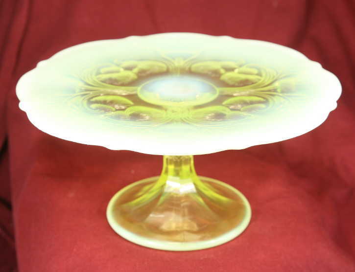 Stunning Vaseline Opalescent Glass 11