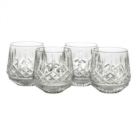 Waterford Lismore Old Fashioned Roly Poly Set of 4 Tumblers 9 oz # 136673