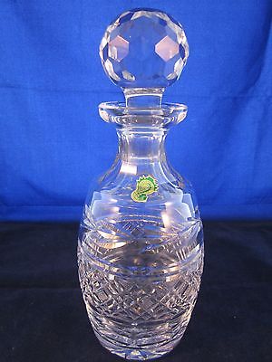 WATERFORD CRYSTAL Spirit Decanter #451-421-00 Round Stopper GOTHIC MARK ~EXCELL