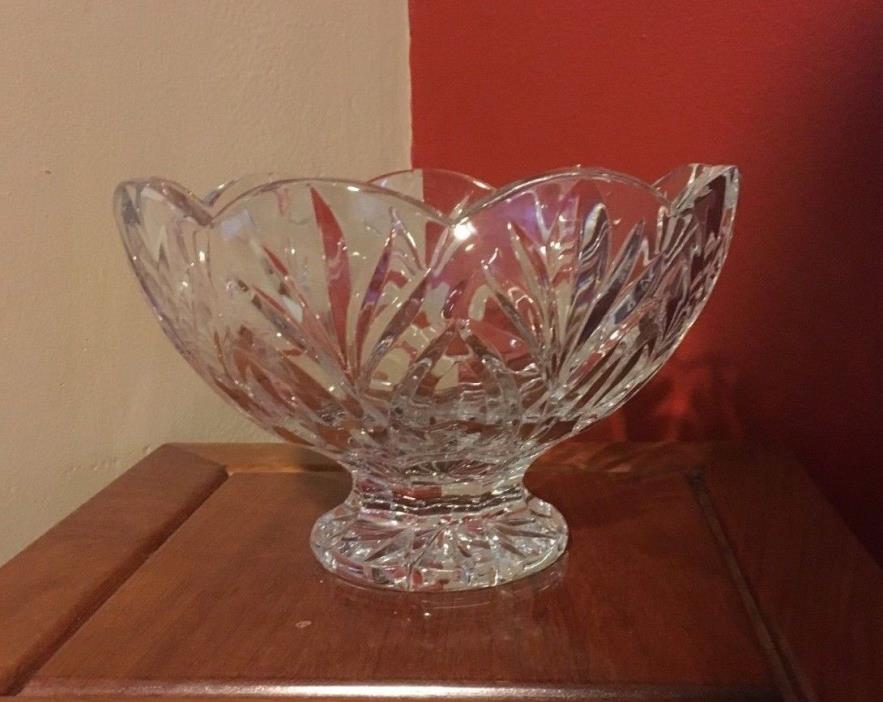 WATERFORD CRYSTAL CANTERBURY FOOTED BOWL - BRILLIANT DESIGN MARQUIS 8