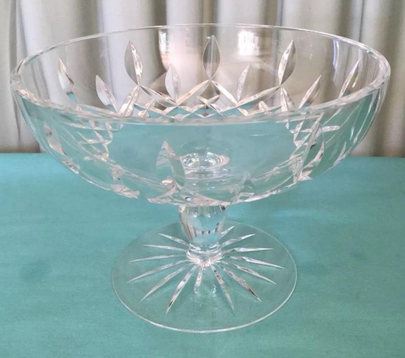 Waterford Crystal Cut Glass Signed 6 1/4” Footed Bowl