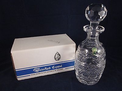 WATERFORD CRYSTAL Spirit Decanter 451-683 Round Stopper GOTHIC MARK VINT NEW BOX