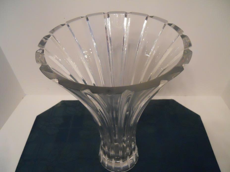 Vintage Waterford vase large,heavy and very beautiful also signed.