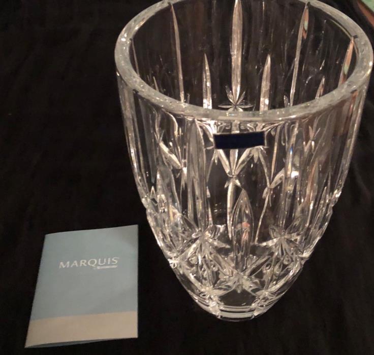 Waterford 9 Inch Vase Marquis Sparkle Comes with Original Box Made in Germany