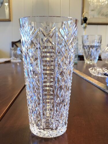 Vintage Waterford Crystal 'Clare' Pattern 8” Tall Vase