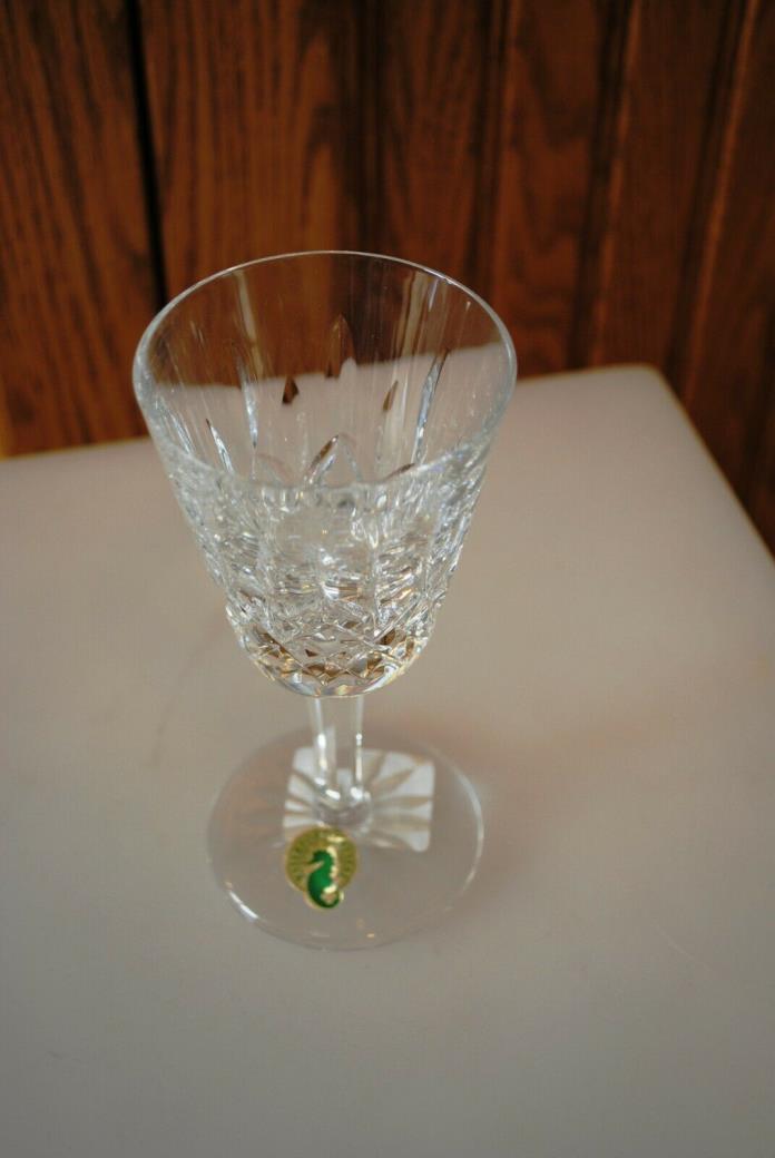 Lismore Waterford Crystal WHITE WINE glass new