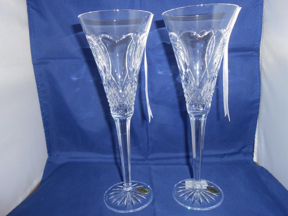 Waterford Wedding Toasting Flutes - Set of 2 - New in Box