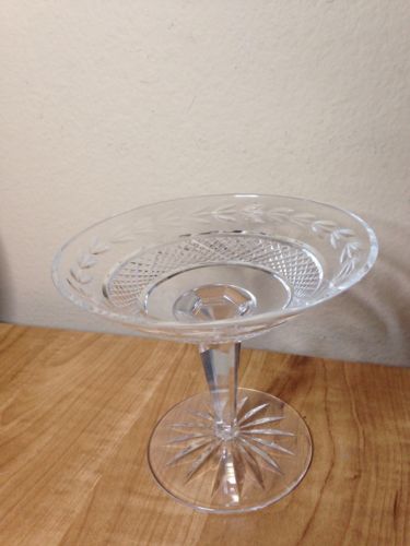 Waterford Crystal Glandore Compote Footed Candy Dish 5'' T