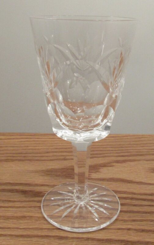 Vintage Waterford cut crystal goblet Ashling pattern 6 7/8” wine glass