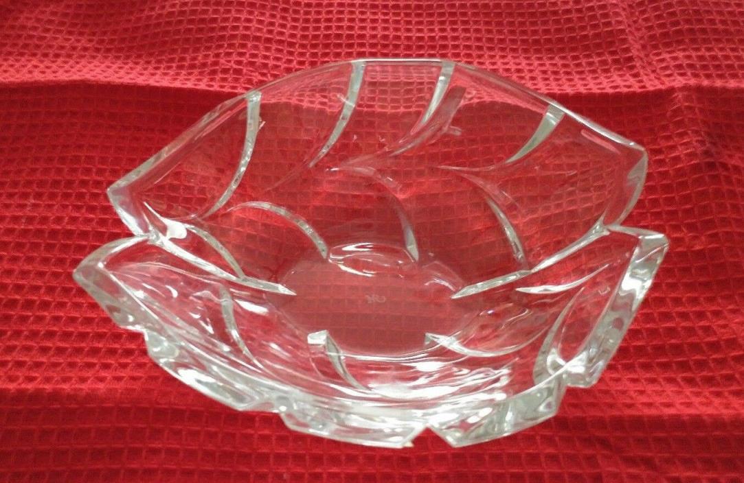MARQUIS BY WATERFORD CRYSTAL PALMA LEAF BOWL/DISH 7 1/2