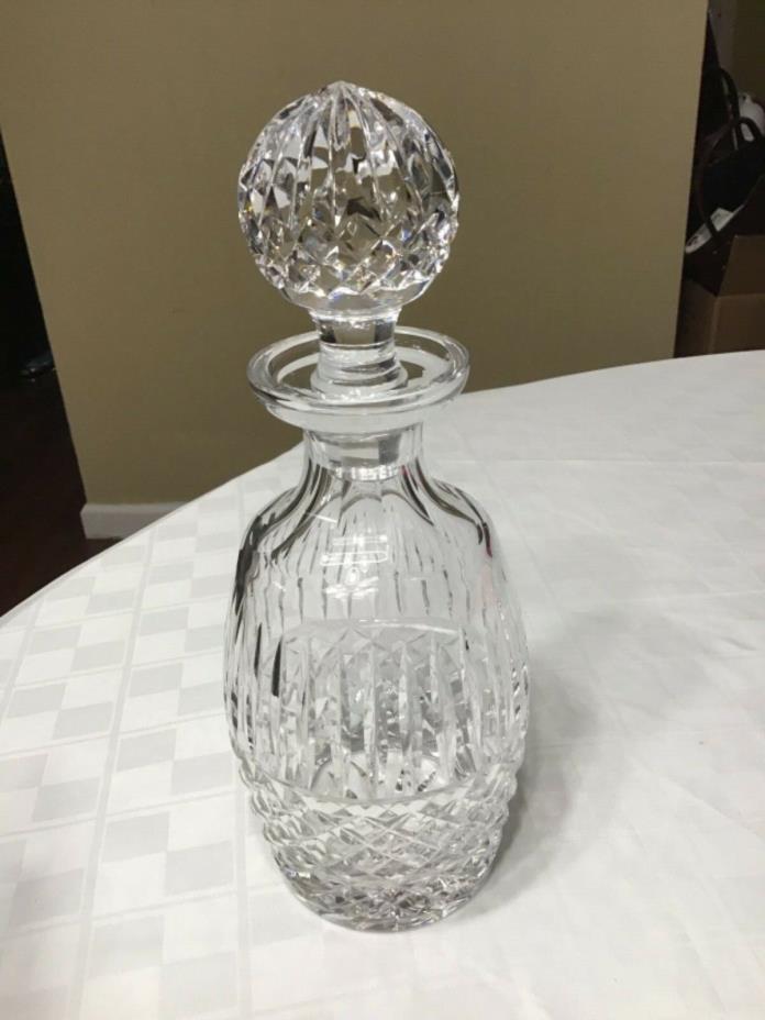 Waterford Crystal LISMORE SPIRIT DECANTER with Stopper ~ Made In Ireland ~ Mint