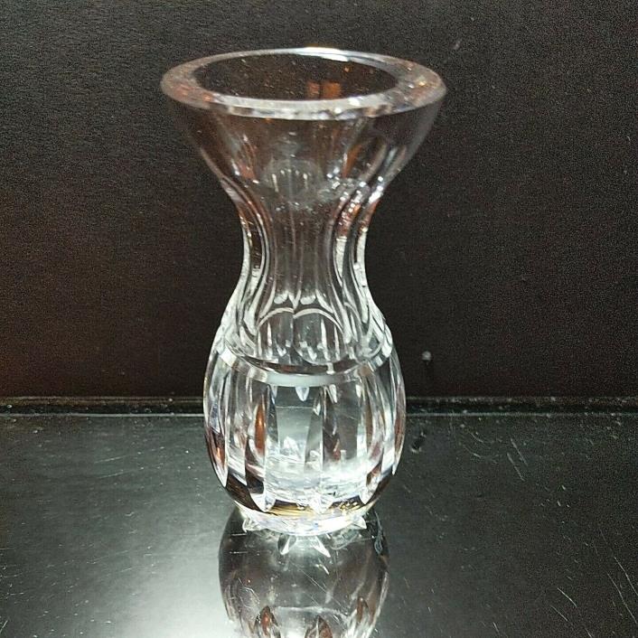 WATERFORD Cut Lead Crystal Giftware Violet Vase 4 inches - Signed