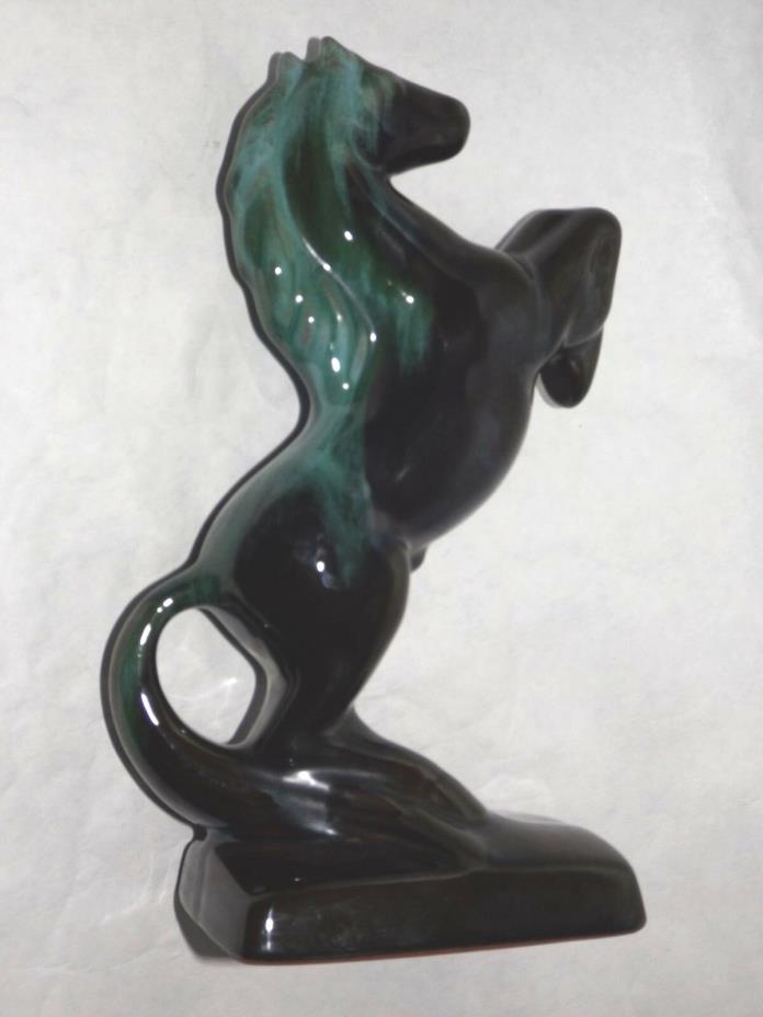 Rearing Horse Blue Mountain Pottery Glaze Figurine 9