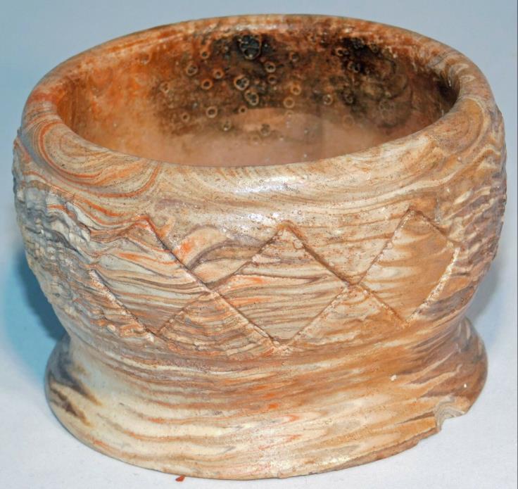 Vtg/Antique Comanche Texas Pottery Bowl