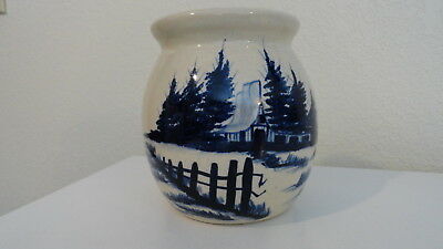 P STORIE POTTERY CO MARSHALL TX BLUE COUNTRY HOUSE  SCENE 6