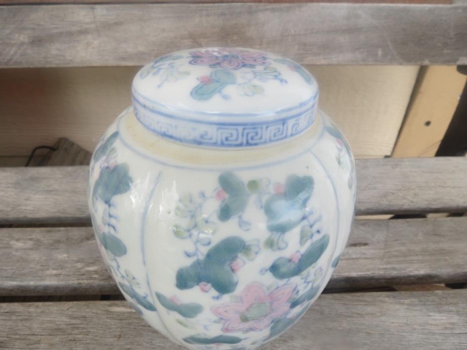 floral ginger urn