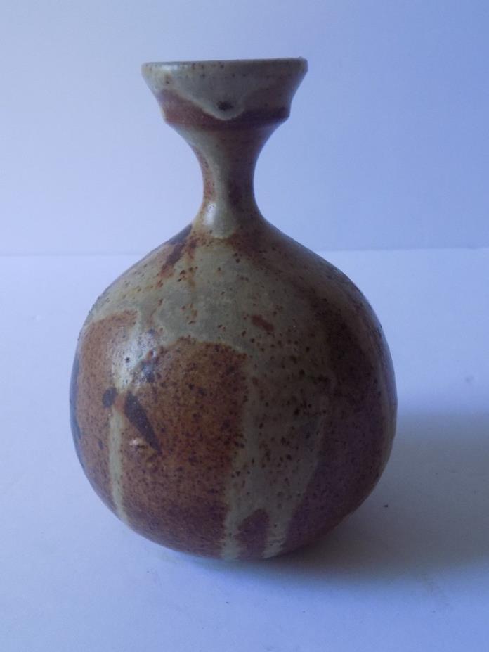 Studio Pottery Vintage Cruet Vessel Signed Hilda Ross Canada Excellent Condition