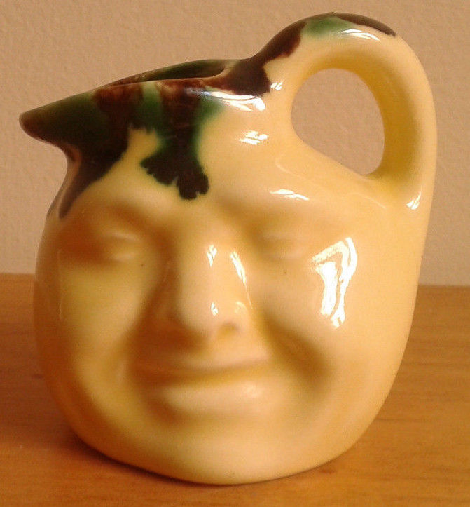 McMaster Craft Pottery  Canada / Minature Face Jug pre 1950's
