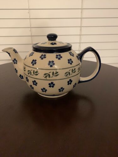 Polish Pottery Teapot Boleslawiec Poland