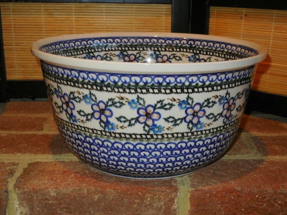 Polish pottery stoneware Boleslawiec bowl XXL bowl