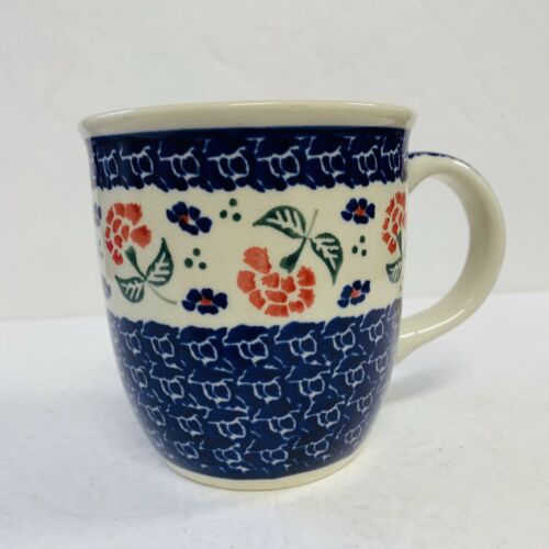 Boleslawiec Polish Pottery Cup/Coffee Mug-Vintage -Hand Made in Poland