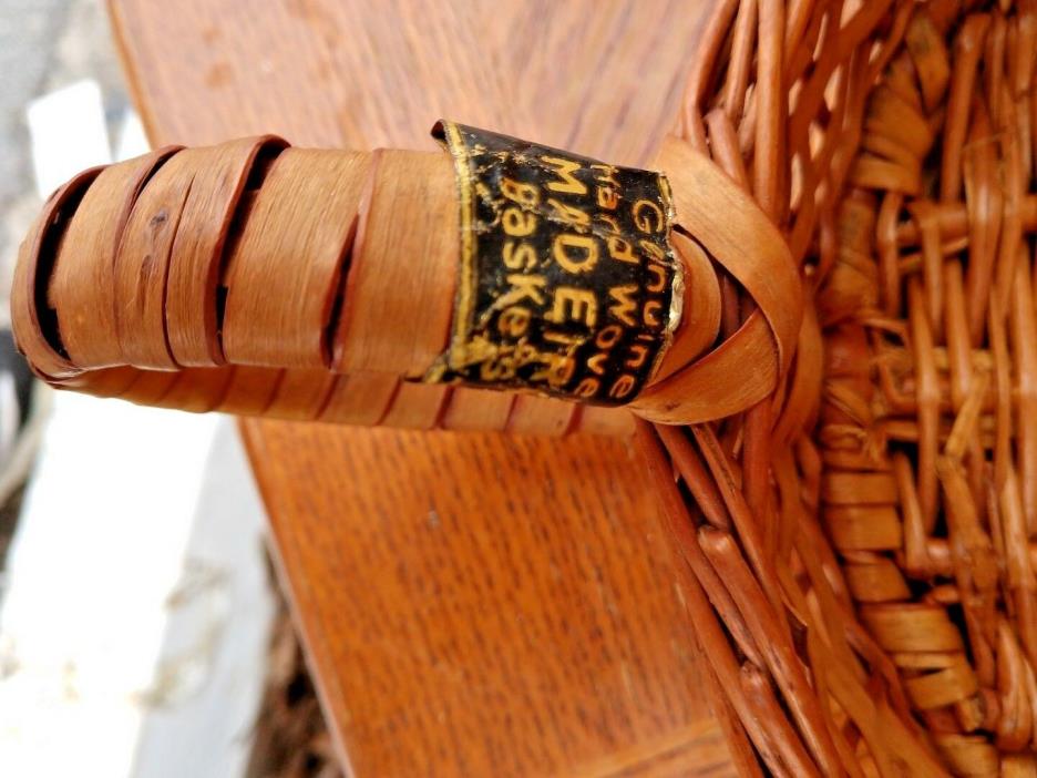 Vintage Genuine Hand-Made  Basket from Madeira