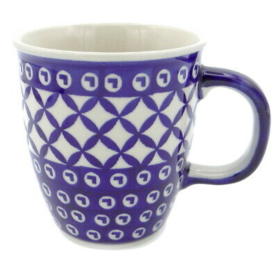 SilverrushStyle - Polish Pottery Coffee Mug - Blue Arrow Collection