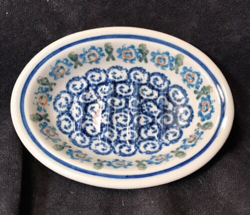 Polish Pottery UNIKAT SOAP DISH Pattern 171