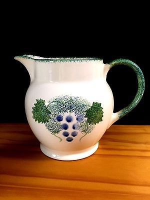 MINT POOLE POTTERY ENGLAND CREAM PITCHER BUNCH OF GRAPE 5 INCHS TALL