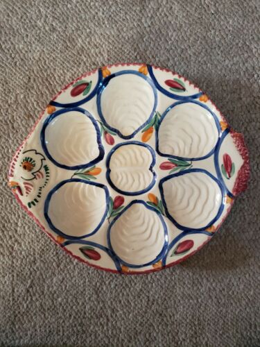 Quimper oyster plate