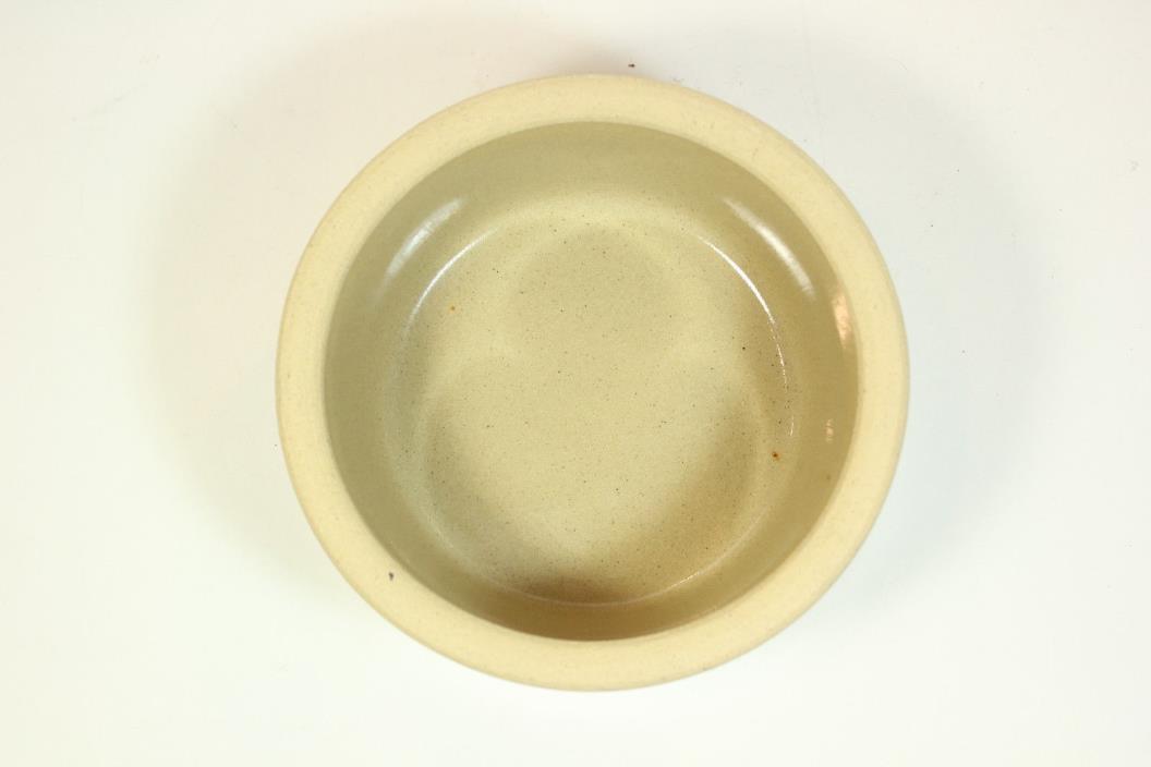 Vintage Robinson Ransbottom Pottery Feeder 5” Stoneware Crock Bowl Roseville USA